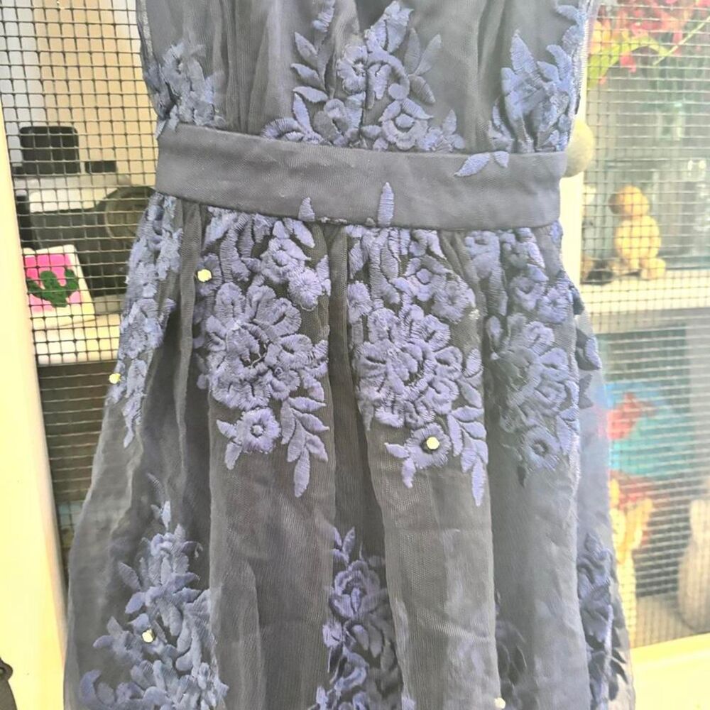 Ju-ju Women's Navy and Blue Dress - Picture 4 of 7